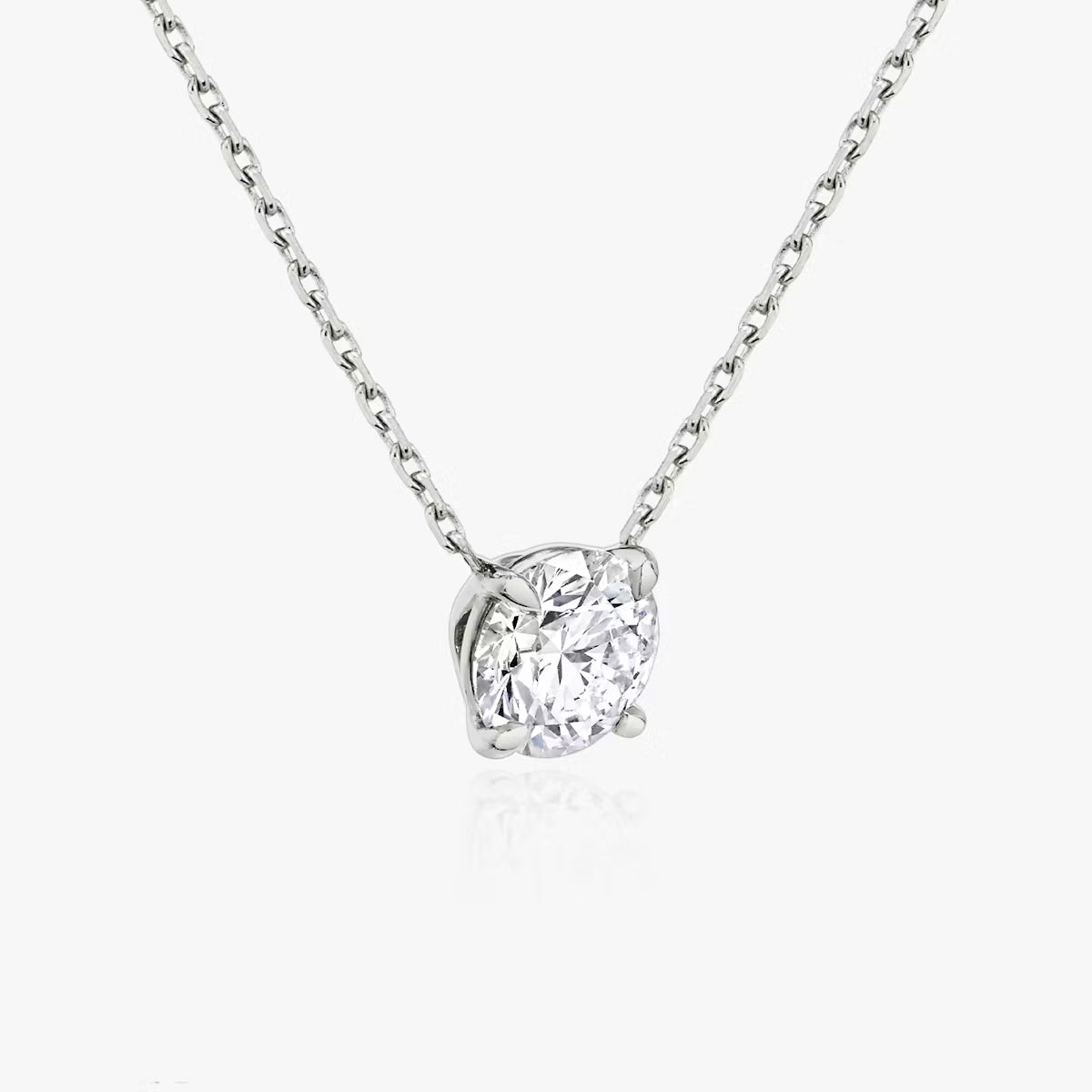 Stunna Lady 1CT Classic Solitaire Moissanite Necklace