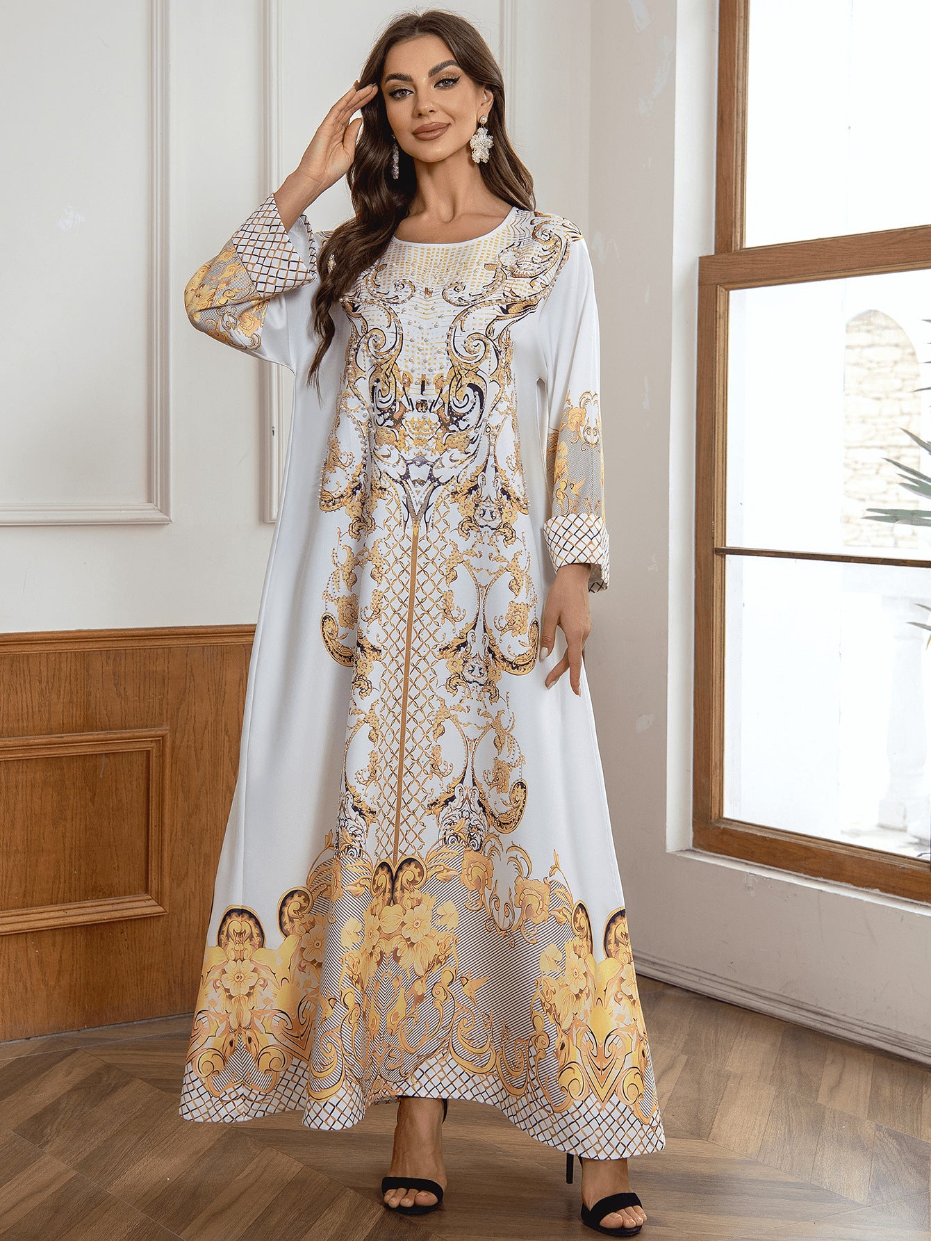 Floral Beaded Embellished Dress