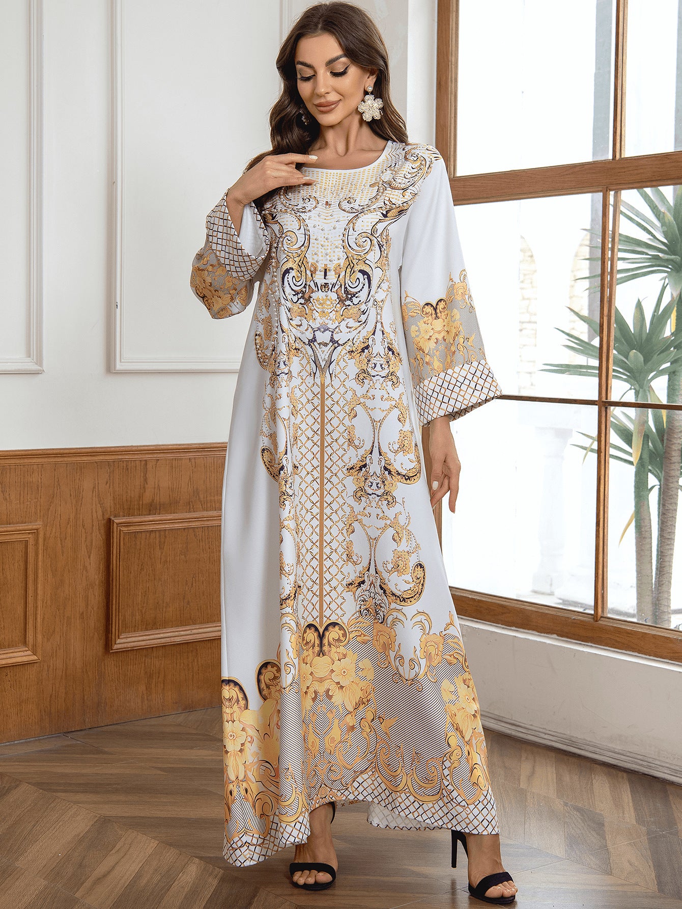 Floral Beaded Embellished Dress