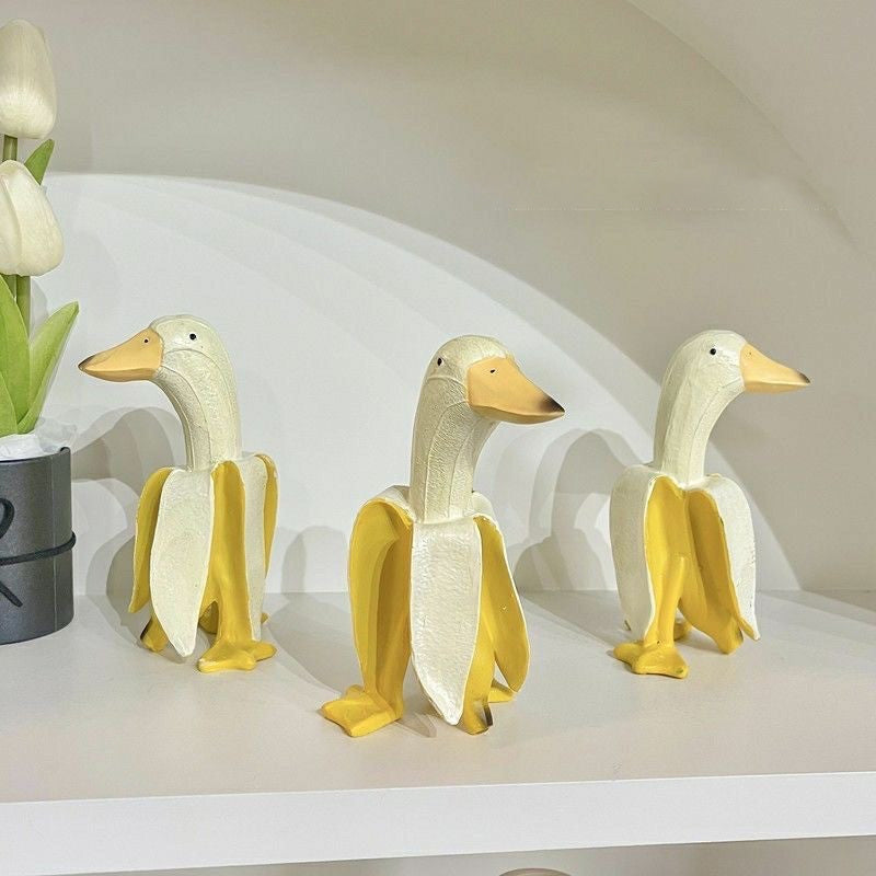 Banana Duck Sculpture Gadgets Cute Gifts