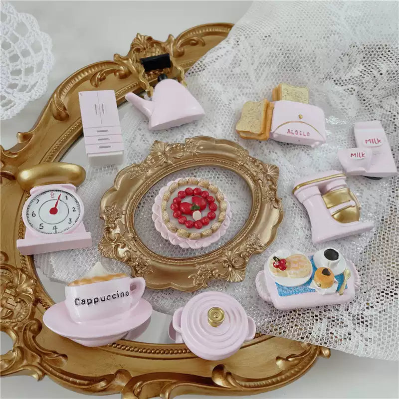 Pink Girly Kitchen Afternoon Tea Magnetic Decor
