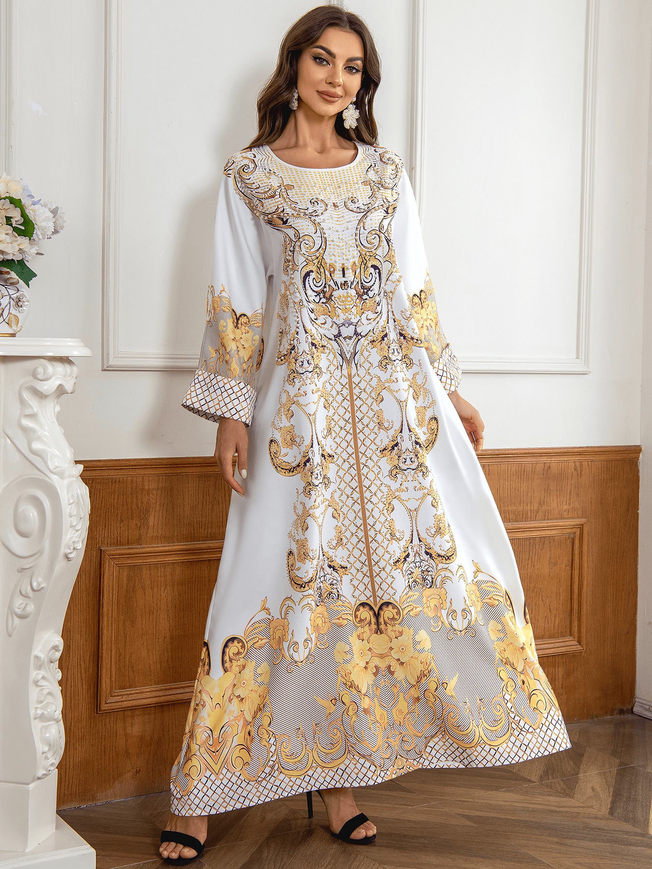Floral Beaded Embellished Dress