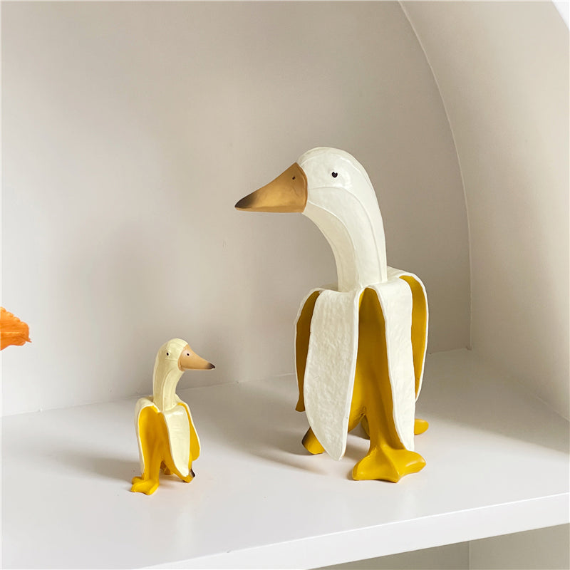 Banana Duck Sculpture Gadgets Cute Gifts