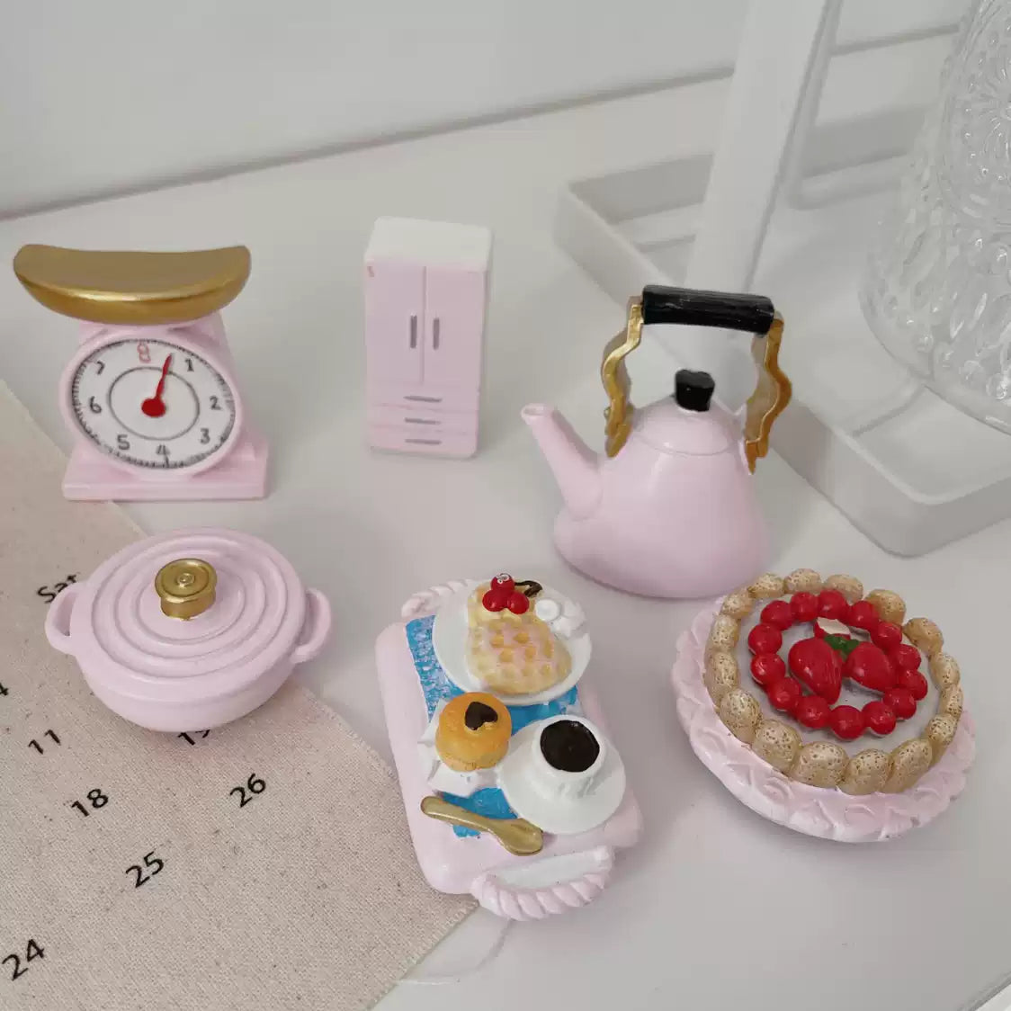 Pink Girly Kitchen Afternoon Tea Magnetic Decor