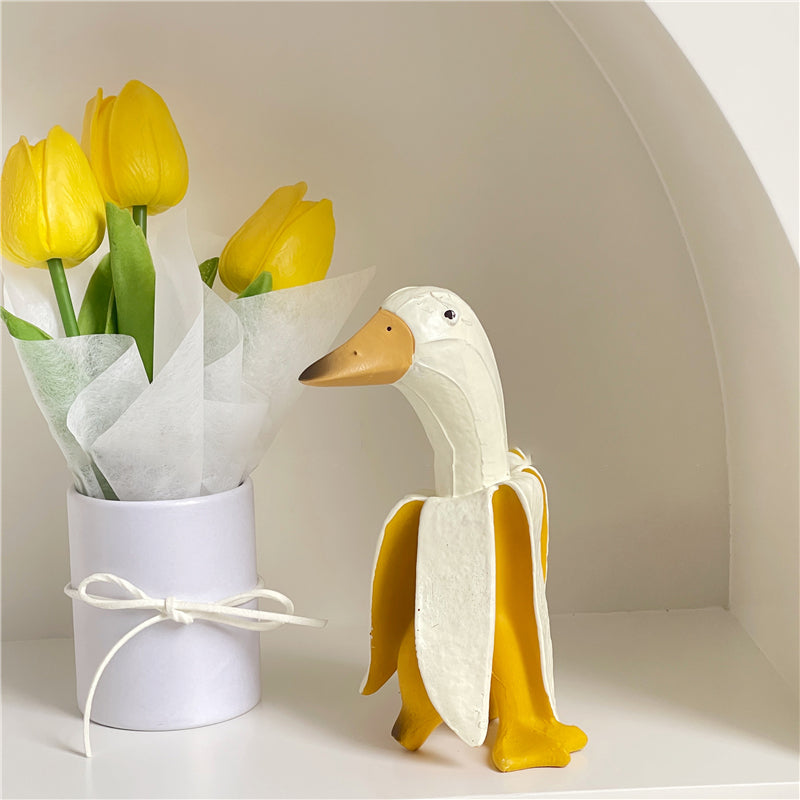 Banana Duck Sculpture Gadgets Cute Gifts
