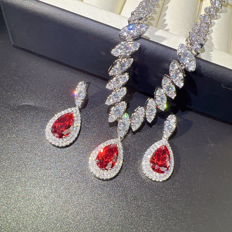 Drop Necklace Earring Set