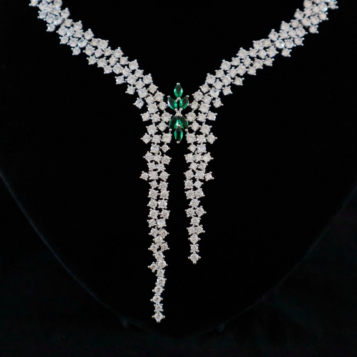 Wedding Jewelry Necklace Earrings Two-piece Set