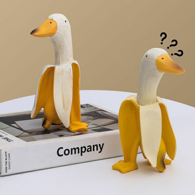 Banana Duck Sculpture Gadgets Cute Gifts