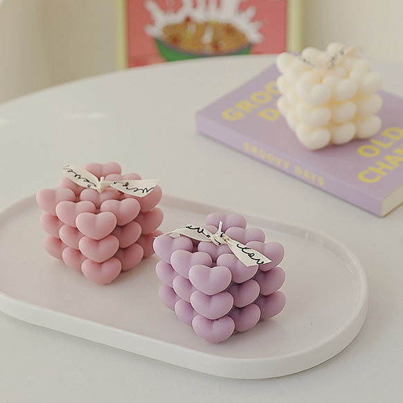 Heart-Shaped Romantic Candle