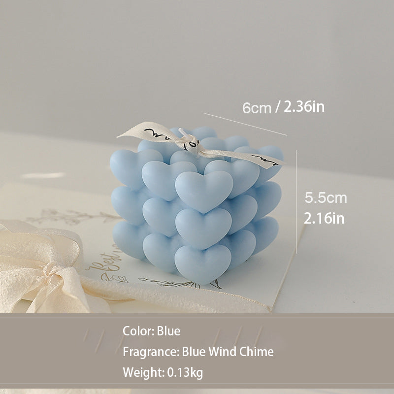 Heart-Shaped Romantic Candle
