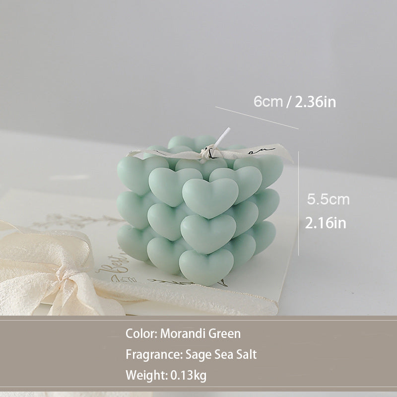 Heart-Shaped Romantic Candle