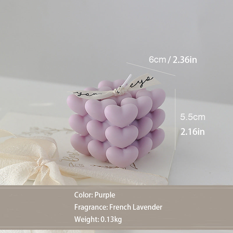 Heart-Shaped Romantic Candle