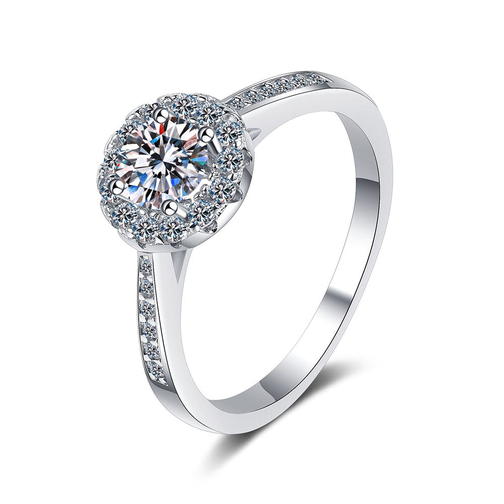Stunna Lady 1CT 2CT Oval Cut Paved Moissannite Ring