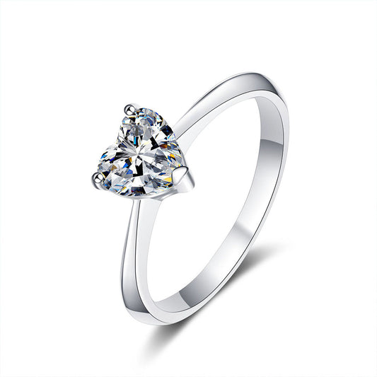 Stunna Lady 1CT 2CT Heart Shaped Moissanite Ring