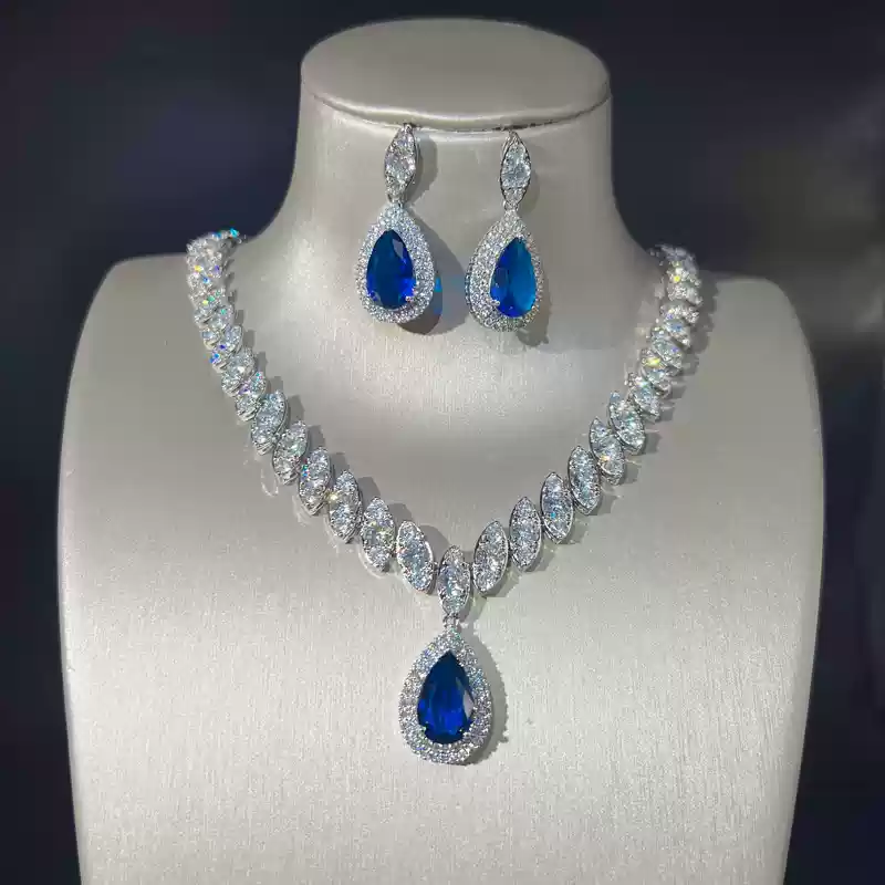 Drop Necklace Earring Set