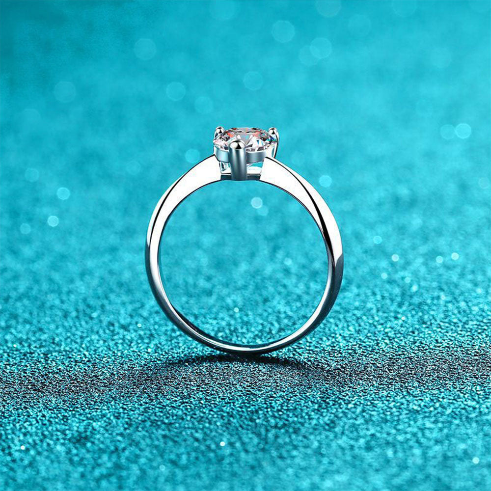 Stunna Lady 1CT 2CT Heart Shaped Moissanite Ring