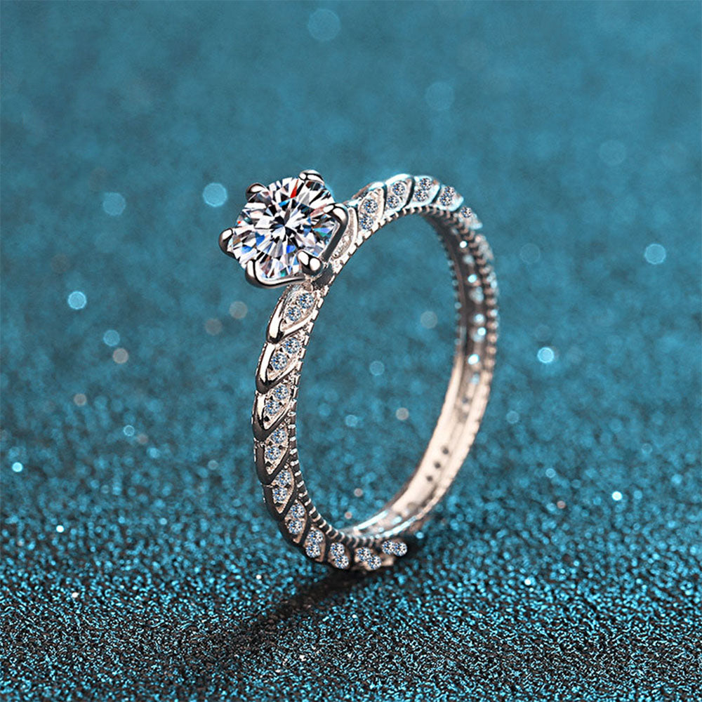 Stunna Lady 1CT Double Stack Rope Moissanite Ring