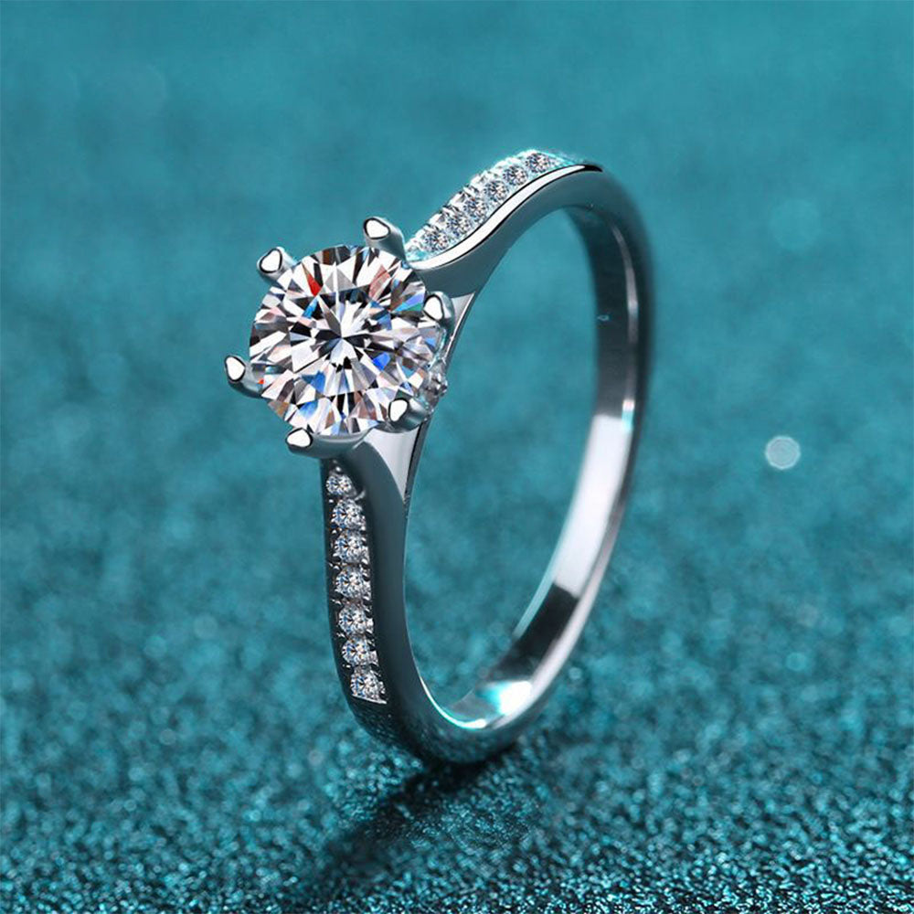 Stunna Lady 1CT Promise Prong Moissanite Ring