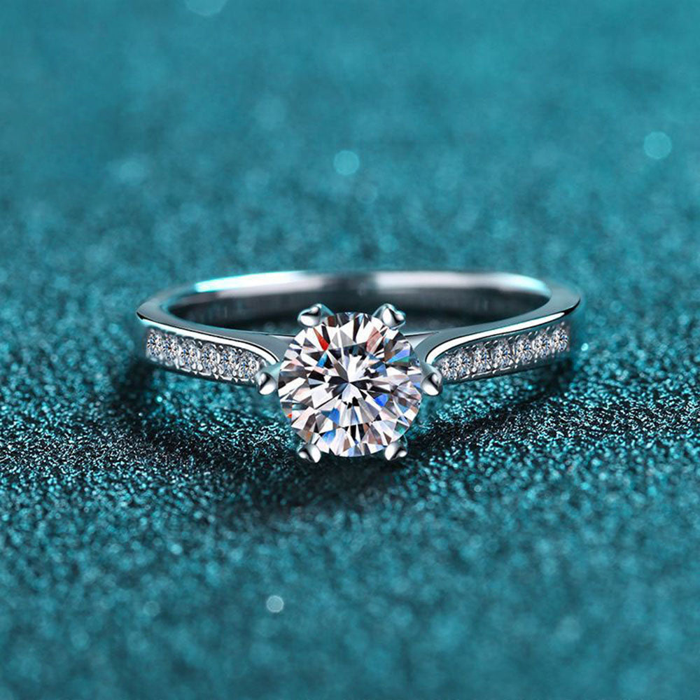 Stunna Lady 1CT Promise Prong Moissanite Ring