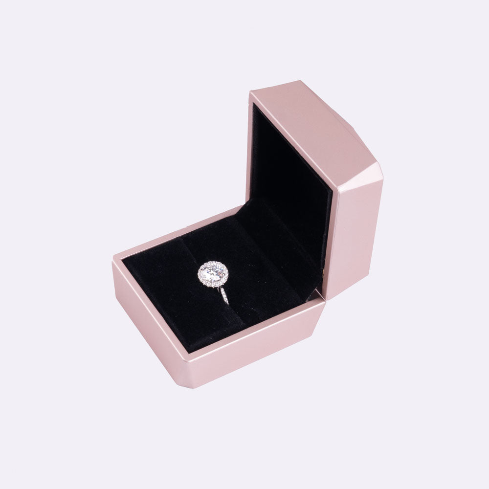 Stunna Lady 1CT 2CT Round Halo Moissanite Ring