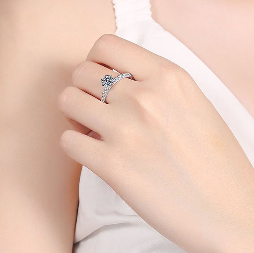 Stunna Lady 1CT Double Stack Rope Moissanite Ring